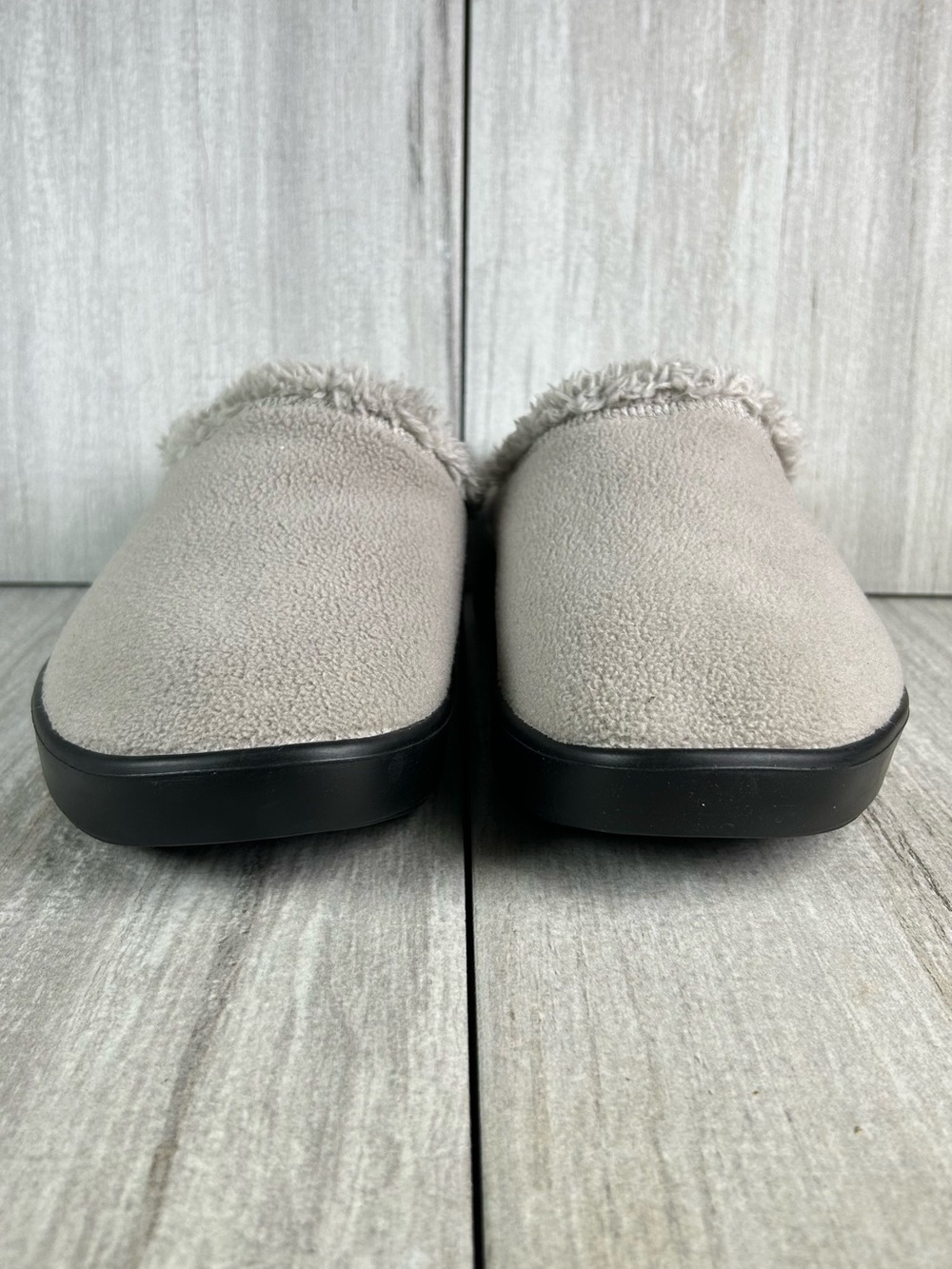 WORN 1X OOFOS OOcoozie Slip-On Clog in Light Gray with Black Sole Men's Size 9 - Picture 6 of 11